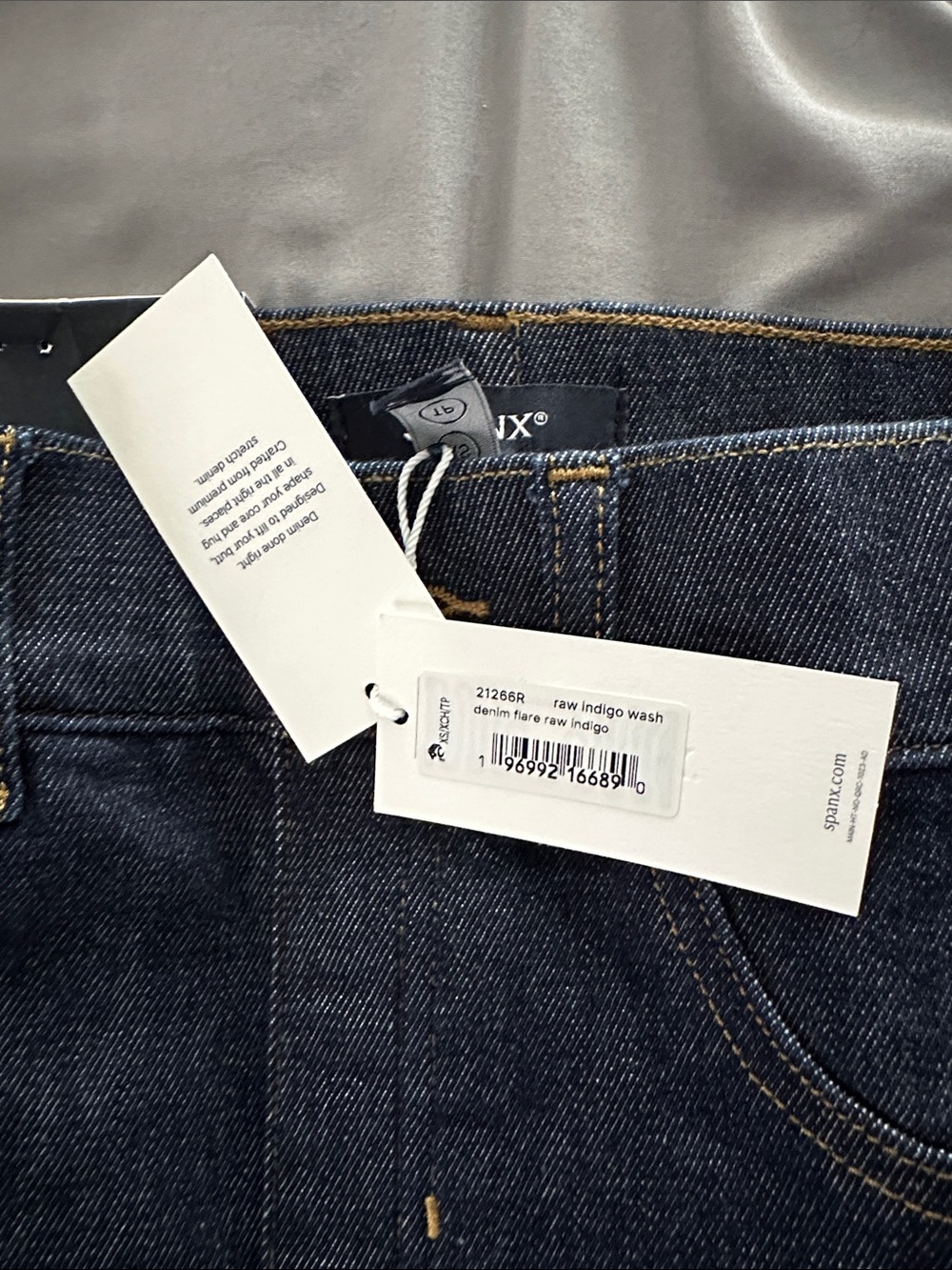 SPANXshape™ Original EveryWear Flare Jeans | Raw Indigo XS TP Petite - Picture 5 of 7
